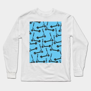 Electronic Scooter pattern Long Sleeve T-Shirt